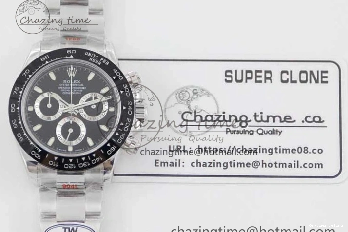 0420 Daytona 116500 SS TWF 1:1 Best Edition 904L Steel Black Dial on SS Bracelet A EasyCare 2407